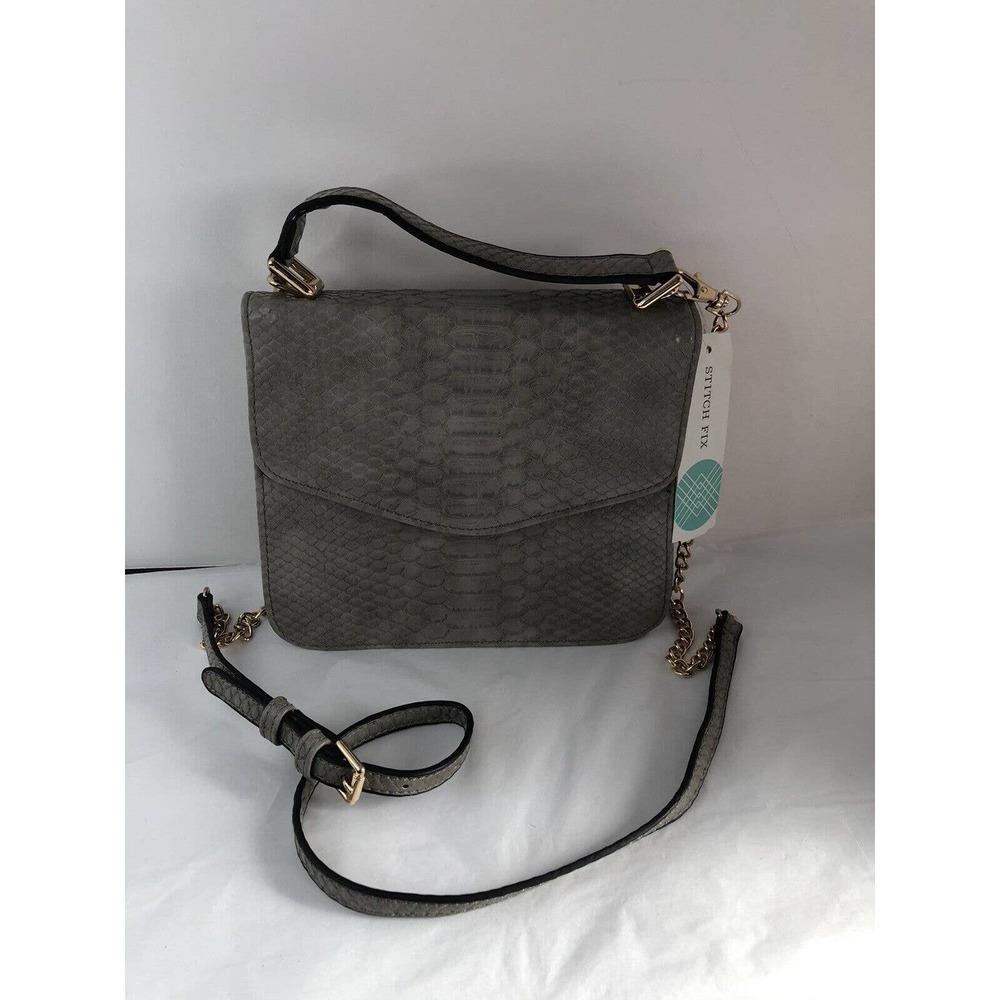 NWT URBAN EXPRESSIONS Small Vegan Crossbody Bag Snake Embossed